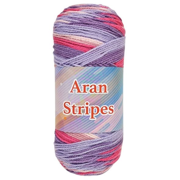 KNITCO ARAN STRIPE 200 GRAM BALL (02)