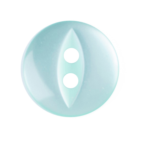 10 X FISHEYE BUTTONS 11MM TURQUOISE (G033918/35)