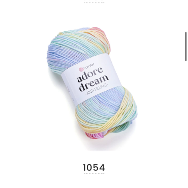 YARNART ADORE DREAMS DK 100 GRAM BALL (1054)