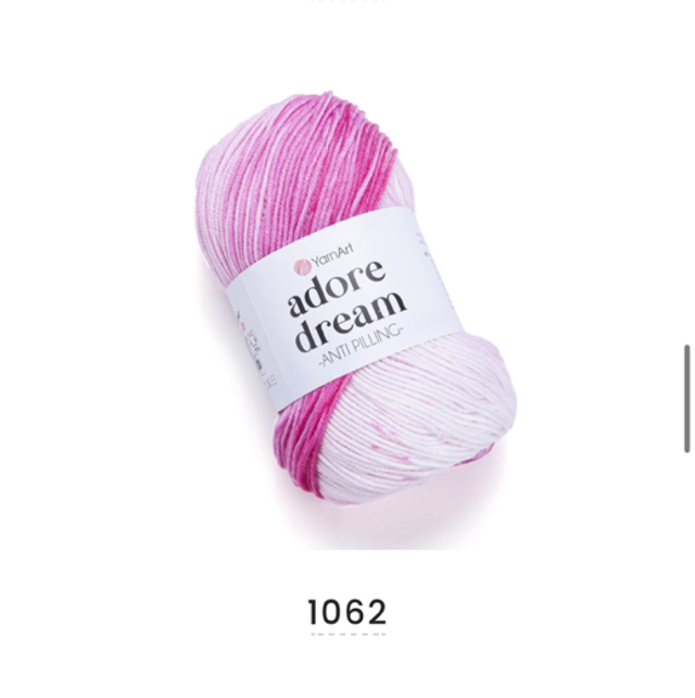 YARNART ADORE DREAMS DK 100 GRRAM BALL (1062)