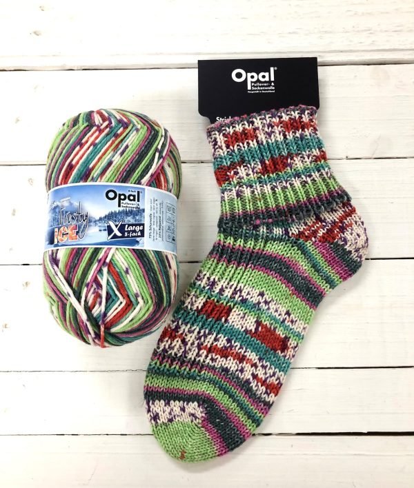 OPAL 8PLY SOCK WOOL 150 GRAM BALL FROSTY ICE FROZEN FOREST (11351)