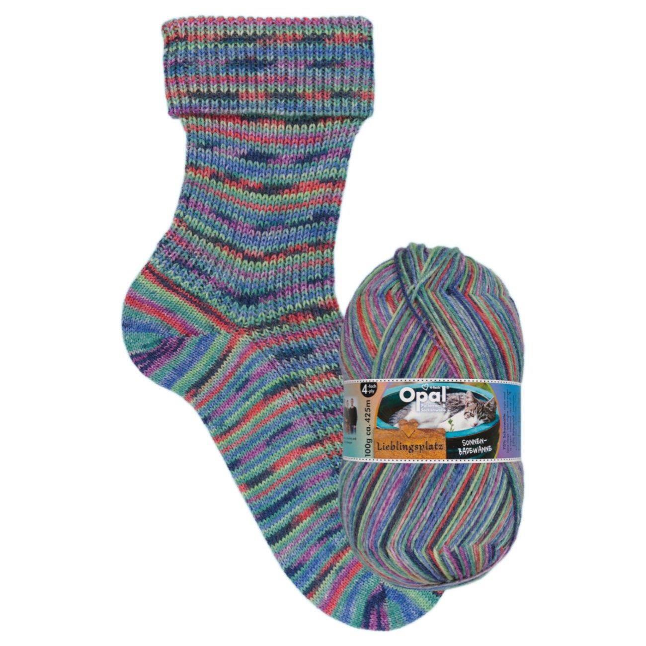 OPAL 4PLY LIEBLINGSPLATZ 4PLY SOCK WOOL 100 GRAM BALL (11460) SUN BATHING TUB