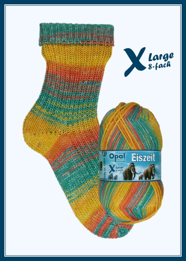OPAL 8PLY SOCK WOOL 150 GRAM BALL EISZEIT (11572)