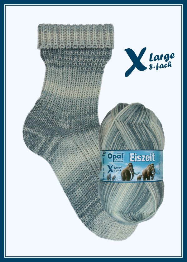 OPAL 8PLY SOCK WOOL 150 GRAM BALL EISZEIT (11573)