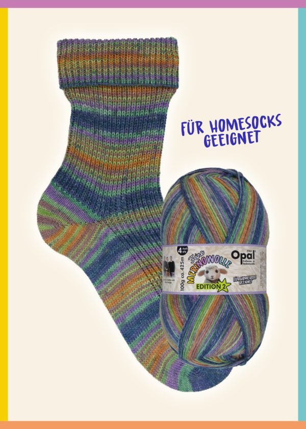 OPAL 4PLY SOCK WOOL 100 GRAM BALL MERINO WOOL EDITION 2 (11634)