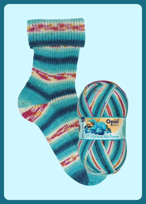 OPAL 4PLY SOCK WOOL 100 GRAM BALL MIDNIGHT DREAMS (11640)