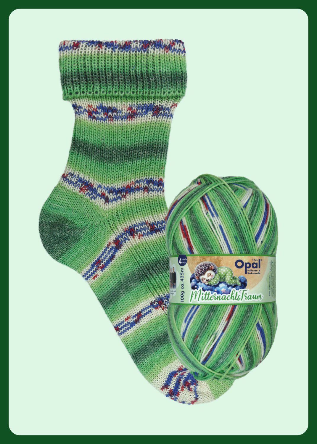 OPAL 4PLY SOCK WOOL 100 GRAM BALL MIDNIGHT DREAMS (11642)