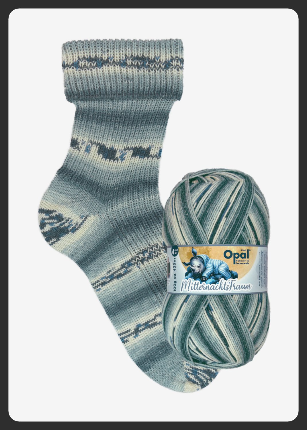 OPAL 4PLY SOCK WOOL 100 GRAMS MIDNIGHT DREAMS (11643)