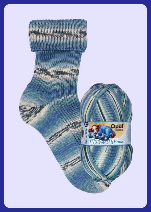 OPAL 4PLY SOCK WOOL 100 GRAM BALL MIDNIGHT DREAMS (11645)