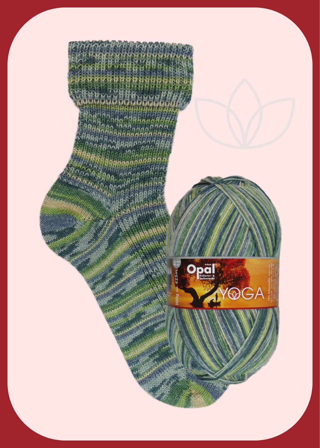 OPAL 4PLY SOCK WOOL 100 GRAM BALL YOGA (11661)