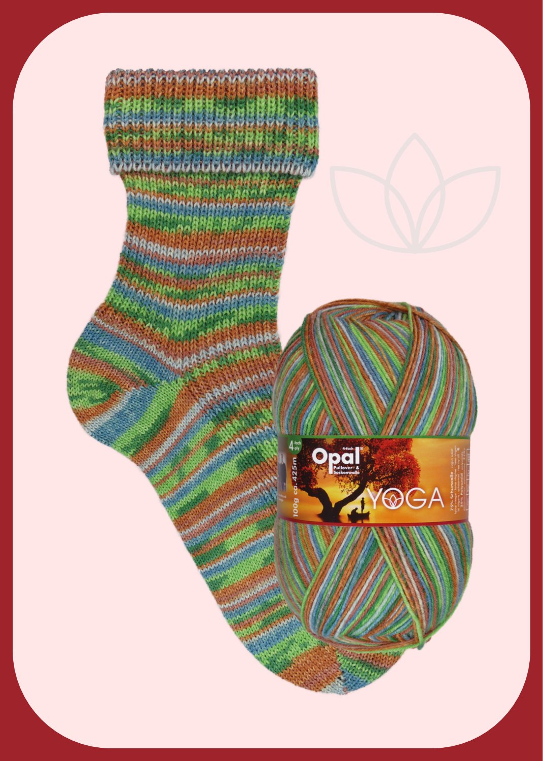 OPAL 4PLY SOCK WOOL 100 GRAM BALL YOGA (11665)