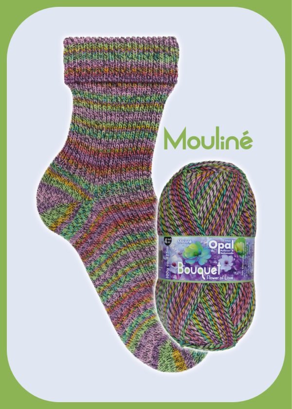 OPAL 4PLY SOCK WOOL 100 GRAM BALL BOUQUET (11680)