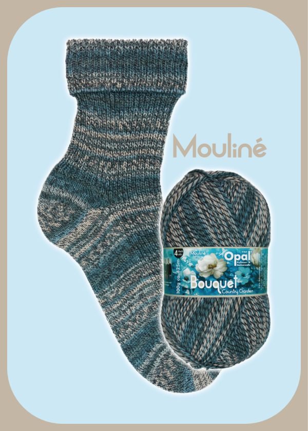 OPAL 4PLY SOCK WOOL 100 GRAM BALL BOUQUET (11682)