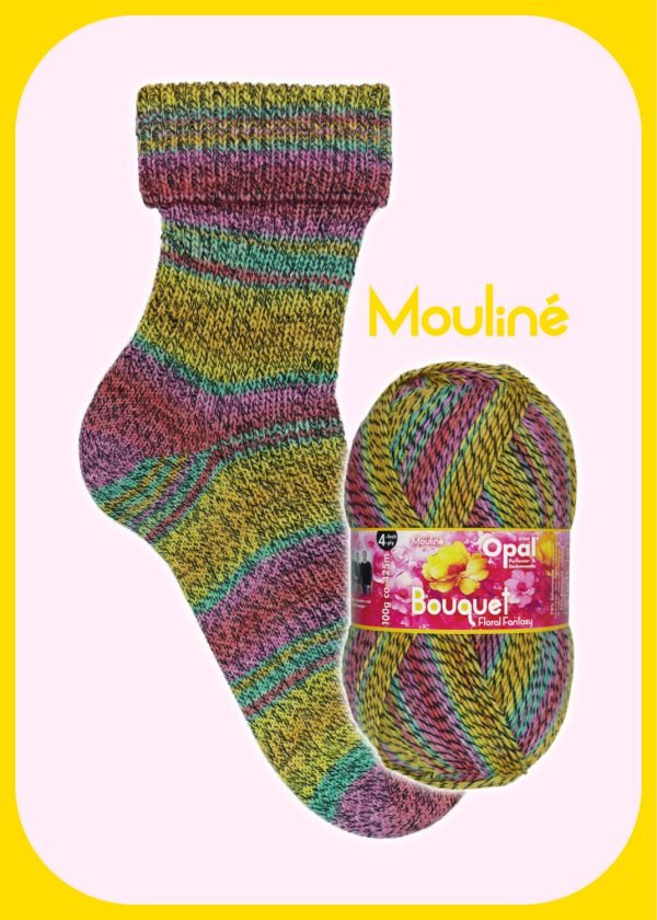 OPAL 4PLY SOCK WOOL 100 GRAM BALL BOUQUET (11683)