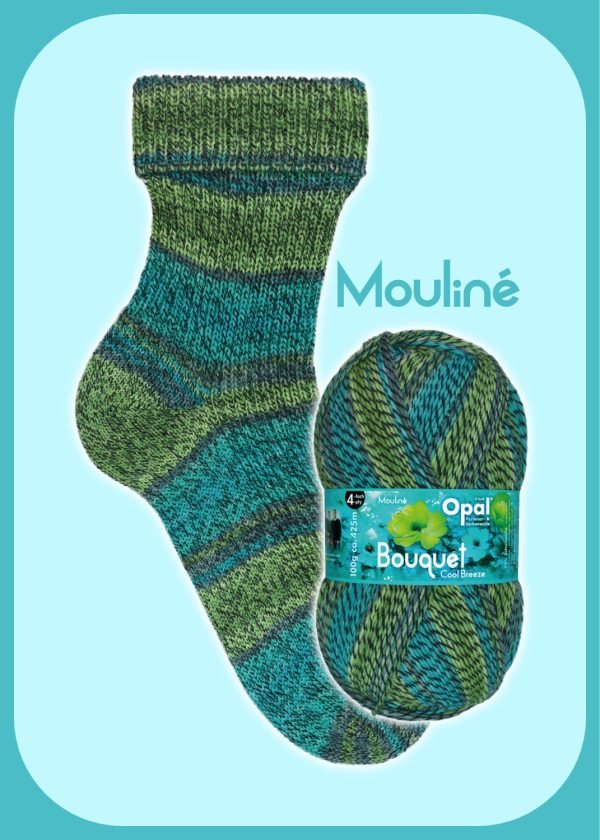 OPAL 4PLY SOCK WOOL 100 GRAM BALL BOUQUET (11684)