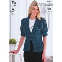 KING COLE CARDIGAN AND TOP KNITTING PATTERN 3932