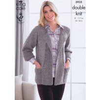 KING COLE LADIES JACKET AND JUMPER KNITTING PATTERN 3935