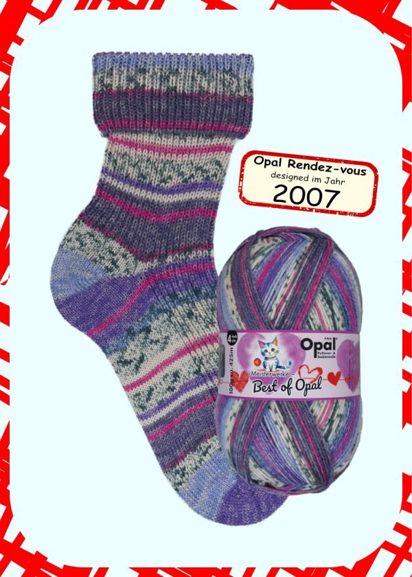 OPAL 4PLY SOCK WOOL 100 GRAM BALL BEST OF OPAL (2066)