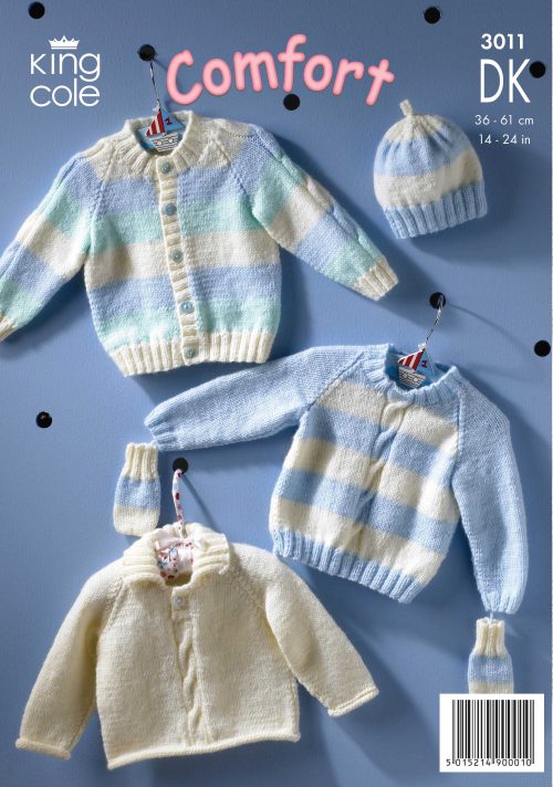 KING COLE BABY DOUBLE KNIT PATTERN (3011)