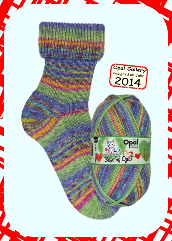 OPAL 4PLY SOCK WOOL 100 GRAM BALL BEST OF OPAL (8881)