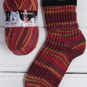 OPAL X-LARGE POLAR WOLF 8PLY SOCK WOOL RATTLING COLD(9435)