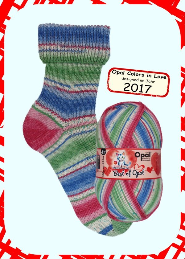 OPAL 4PLY SOCK WOOL 100 GRAM BALL BEST OF OPAL (9514)