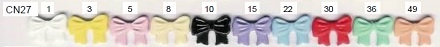 10 X BOW BUTTONS PALE PINK (5)