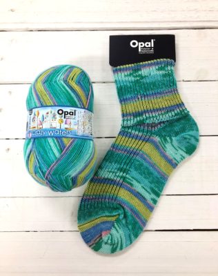 OPAL 4PLY SOCK WOOL 100 GRAM BALL CRAZY WATERS (11316) RIDING WAVES