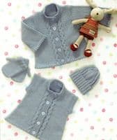 JAMES BRETT BABY SUPREME DK KNITTING PATTERN JB082