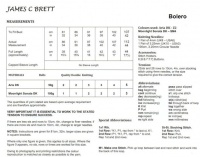 JAMES BRETT LADIES DK BOLERO KNITTING PATTERN JB119