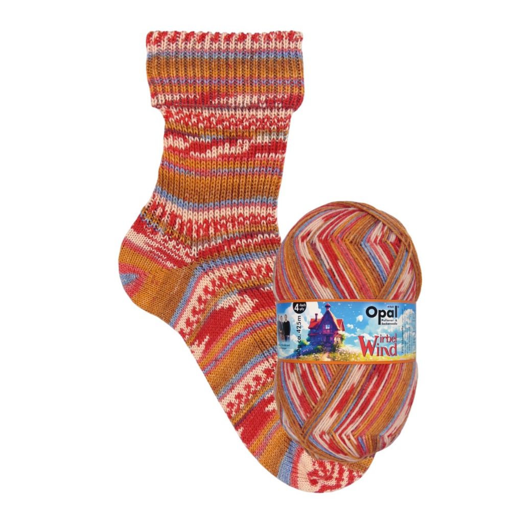OPAL WIRBELWIND 4PLY SOCK WOOL 100 GRAM BALL (11473) SCHONE WETTERFEE