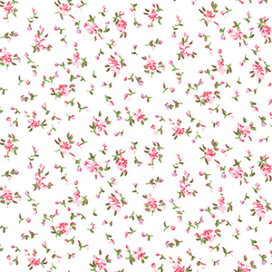 WHITE WITH PINK FLOWERS 112CMS WIDE PRICE PER METER