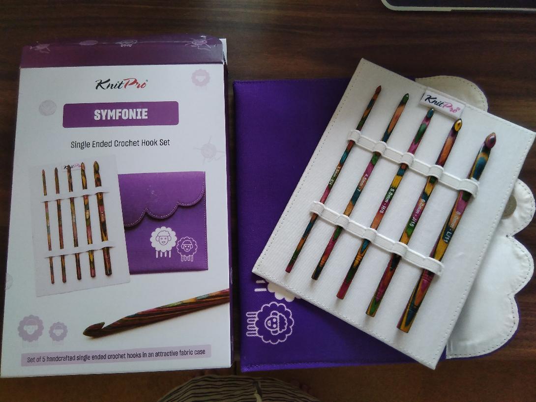 KNITPRO SYMFONIE SINGLE ENDED CROCHET HOOK SET