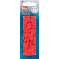 Prym Red ColorSnaps Heart Shape Non-Sew Snap Fasteners (30pc)