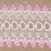 DOVECRAFT KNIT IN LACE WHITE/PINK